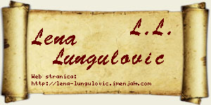 Lena Lungulović vizit kartica